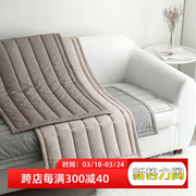 韩国全棉沙发垫防滑纯棉3人沙发垫，绗缝夹棉组合现代简约飘窗垫