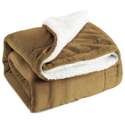 毛毯加厚毛巾被羊羔绒毯子冬季双人单人法兰绒珊瑚绒毛毯床单双层