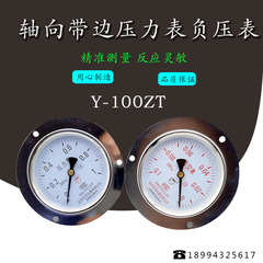 杭州东亚y-100zt轴向带边油压表