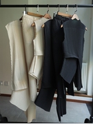 日本进口东丽面料主线经典，压褶褶皱开衫，上衣裤子连衣裙系列