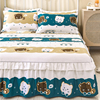 ins床裙式床罩单件1.5米1.8m夏季床垫，防滑保护套纯棉全棉床笠床单