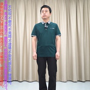 甩 墨绿色翻领短袖T恤男 莱赛尔+棉 普洛克 商务休闲polo衫
