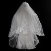 新娘婚纱a头纱韩式甜美结婚短款硬纱欧式复古头饰白色多层蓬松头
