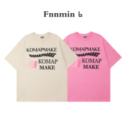 fnnmin6夏季国潮字母，印花短袖t恤男女，宽松休闲圆领情侣上衣