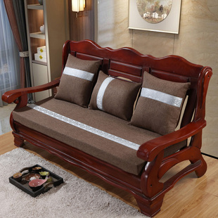 实木沙发垫坐垫加厚海绵，垫子硬厚四季通用红木，沙发三人位座垫定制