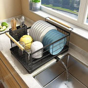 单层厨房碗架置物架放盘子，碗筷沥水收纳盒台面家用洗碗池，晾碗碟架