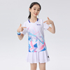 佩琪酷2024儿童羽毛球训练服短袖宽松透气跑步运动女童比赛服