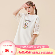 HelloKitty凯蒂猫2024夏季简约时尚宽松休闲短袖T恤