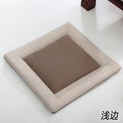 飘窗榻榻米坐垫日式方形棉麻蒲团禅修垫家用地上跪拜垫坐墩打坐垫