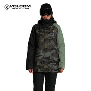 VOLCOM钻石女装冬装保暖耐磨单板滑雪服2023冬季女士防风棉服