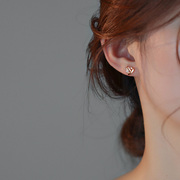 迷度 S925银针心形小耳钉ins小众设计感爱心耳环气质耳饰高级感