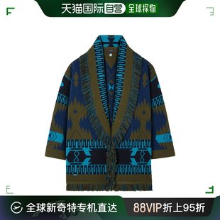 香港直邮Alanui 女士 蓝色毛线衫 LWHB064F23KNI001针织开衫羊绒