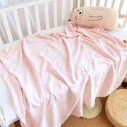竹纤维盖毯毛巾被夏季薄款单人，双人沙发毯儿童，婴儿空调毯子午睡毯