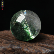 绿色水晶幽灵爆花晶散珠水晶半成品饰品项链手链珠子diy手工串珠