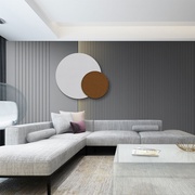 格栅木条纹电视背景墙布轻奢壁布后现代木纹床头壁纸客厅沙发墙纸