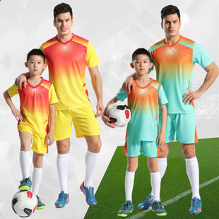 足球服套装男女定制队服，儿童足球衣服，足球训练服中小学生比赛球衣