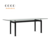 LC6餐桌Le Corbusier Table包豪斯钢化玻璃餐桌洽谈柯布西耶方桌