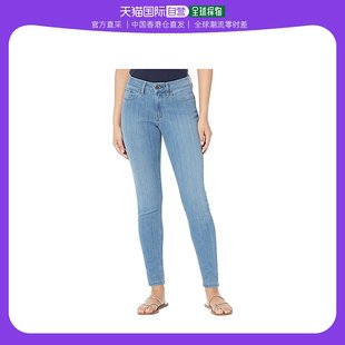 香港直邮潮奢l.l.bean女士，beanflex细腿爱合身浅靛蓝色牛仔裤