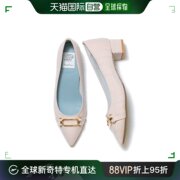 自营|emmafrancis女士，浅口女鞋时尚平底尖头中跟单鞋