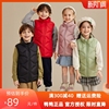 鸭鸭童装儿童羽绒马甲2023洋气，迷彩羽绒外套，女童防风保暖冬装