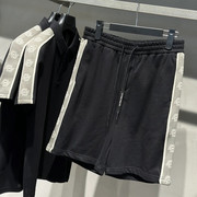 短裤男士夏季时尚潮流直筒侧边织带休闲五分裤短裤GE1220821C