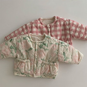 婴儿冬季一岁宝宝棉服女加厚外出外套轻薄韩版保暖洋气可爱小棉衣