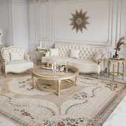 美式实木沙发组合客厅软靠沙发高档别墅木沙发家用法式沙发