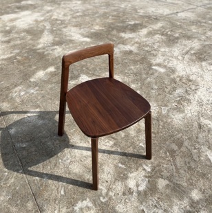 源木工坊定制黑胡桃木白蜡木樱桃木白橡木现代简约实木餐椅书桌椅