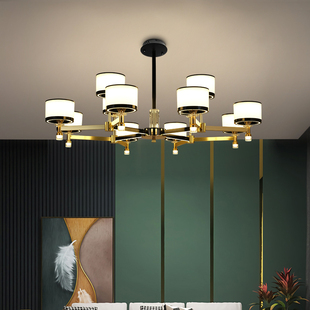 客厅吊灯现代简约大气防尘客厅灯北欧个性创意餐厅主卧室LED灯具