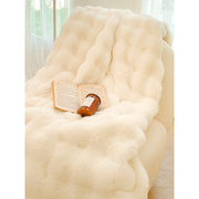 车载被子冬季高档兔毛绒，皮草毛毯婴儿绒，午睡毯加绒牛奶绒空调毯床