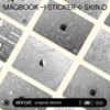 SkinAT适用于苹果笔记本电脑保护膜 MacBook Air 15保护套贴纸 Pro14寸保护壳背膜 AirM3配件不留胶