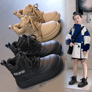 儿童雪地靴女童棉靴2023冬季儿童面包鞋男童加绒短靴学生棉鞋