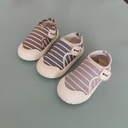 足圣童鞋1-3岁秋季儿童软底布鞋透气防滑宝宝学步鞋机能鞋婴