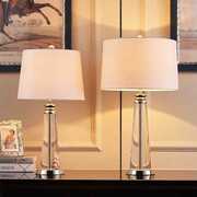 现代简约欧式水晶台灯装饰床头灯，创意酒店大台灯时尚客厅卧室台灯