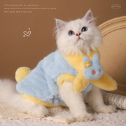 猫咪衣服秋冬保暖布偶德文小猫马甲冬装棉衣加绒冬猫宠物冬季