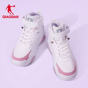 中国乔丹女鞋篮球鞋2024春季女子高帮复古球鞋，休闲运动鞋跑步