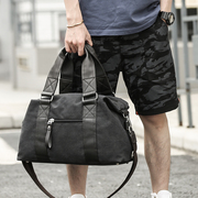 手提包大容量男款帆布包商务多功能单肩包运动斜跨包男旅游旅行包