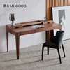 北欧书桌创意现代简约书桌胡桃木写字台，家用实木办公桌电脑老板桌