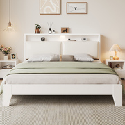 床实木床现代简约1.5m储物家用双人床主卧1.8m榻榻米软包单人床架