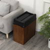 家用大号实木垃圾桶商用餐厅创意弹盖酒店免手动夹缝垃圾箱办公室