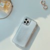 日本iPhone13Pro手机壳奶白海蓝色BlingBling流沙适用于苹果12