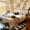 北欧实木床法式复古1.5米主卧单人床现代简约1.8米卧室双人床婚床