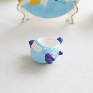 PAGOO泰国进口卡通鸡蛋杯玩具杯手绘可爱创意儿童水杯酱料杯礼物