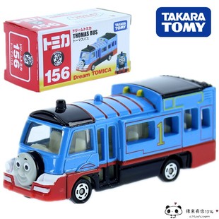 日本TOMY多美卡tomica托马小火车轨道模型thomas巴士合金车156号