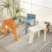 创意纯实木小凳子家用木头，矮凳靠背椅子茶几，吃饭边凳木质客厅板凳