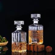 大号水晶玻璃酒樽创意红酒醒酒器，家用威士忌瓶带盖子洋酒瓶白酒容
