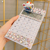 韩版客人定制招财猫计算机，超薄水晶按键，创意真人发音钻镶钻计算器