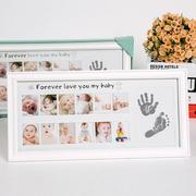 1周岁礼物纪念婴儿手，足印相框新生儿手脚印，脚丫留念十二个月成长