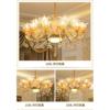欧式客厅吊灯锌合金水晶灯餐厅，卧室创意美式简约玻璃，简欧酒店灯具