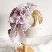 韩版公主lolita儿童珍珠蕾丝花朵发箍发卡发饰头饰发带发夹